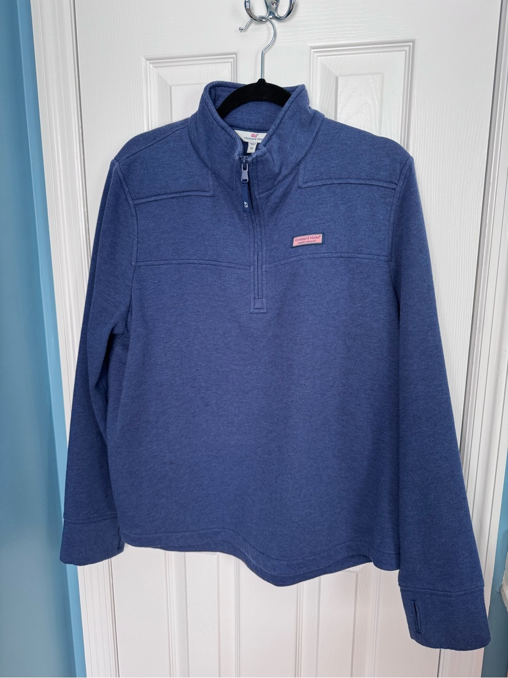 Vineyard Vines Blue Quarter-Zip Pullover